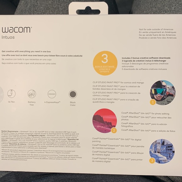 Wacom Intuos Graphics Drawing Tablet - Picture 2 of 2